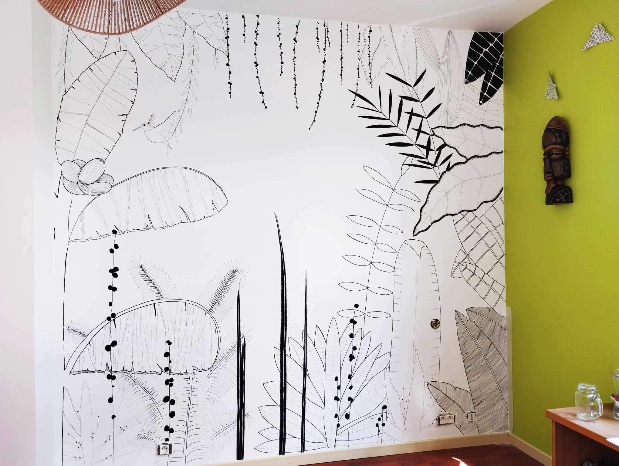 Fresque murale espace professionnel Bretagne